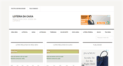 Desktop Screenshot of loteriadacaixa.net.br