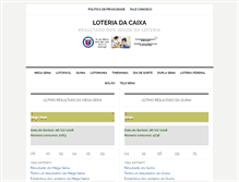 Tablet Screenshot of loteriadacaixa.net.br